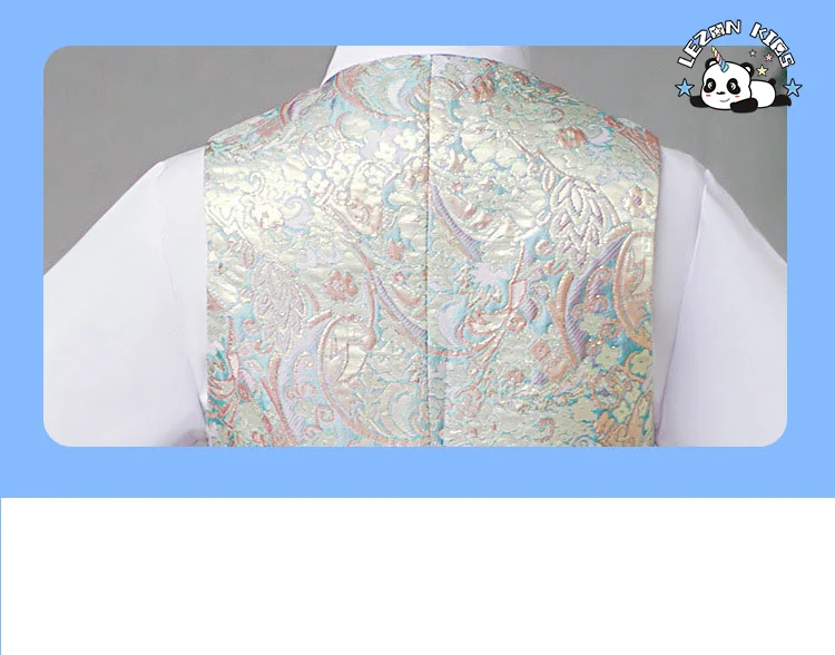 LEZONKIDS - Conjunto Formal de Jacquard Personalizado para Meninos para Festa de Piano no Estilo Inglaterra